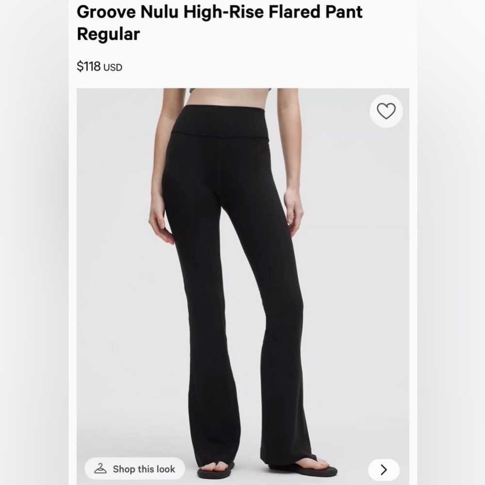 lululemon athletica Black Flare Pants